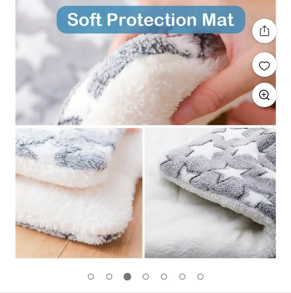 NWT 3 Pc.Blanket for Dog/Cat Pet Blanket Seat Cushion Pet Travel Accessory